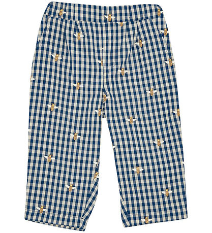 Flöss Bukser - Olivian - Bee Blue Check