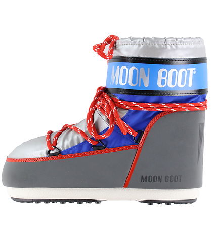 Moon Boot Vinterstøver - Icon Low - Silver/Blue/Red