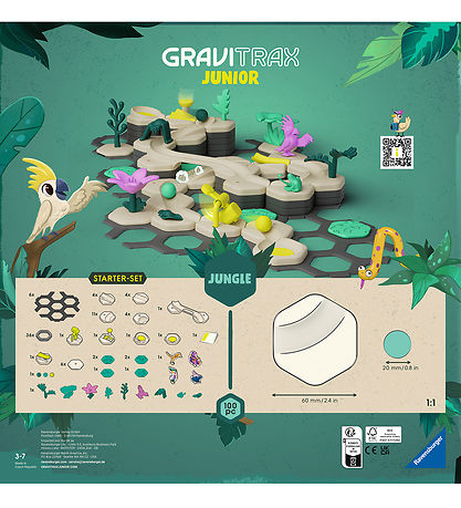 GraviTrax Junior Starter-Set - Jungle - 100 Dele
