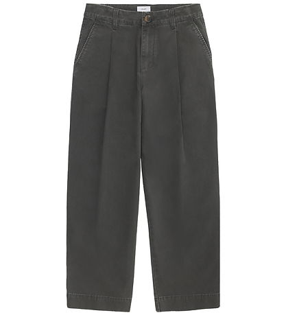 Grunt Bukser - GrCurtis - Pleat - Dark Grey