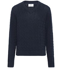 Grunt Bluse - Strik - GrAron - Navy