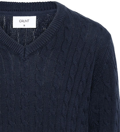 Grunt Bluse - Strik - GrAron - Navy