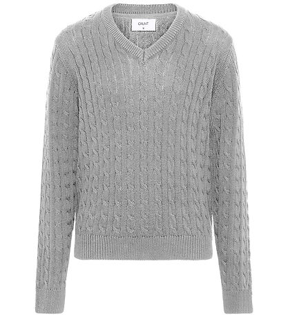 Grunt Bluse - Strik - GrAron - Grey Melange