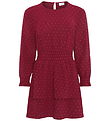 Grunt Kjole - GrSpelug - Dot - Dark Red