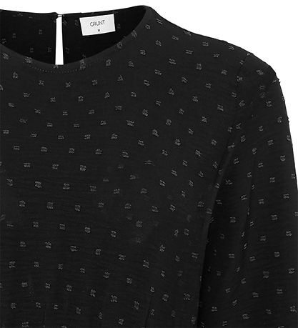 Grunt Kjole - GrSpelug - Dot - Black