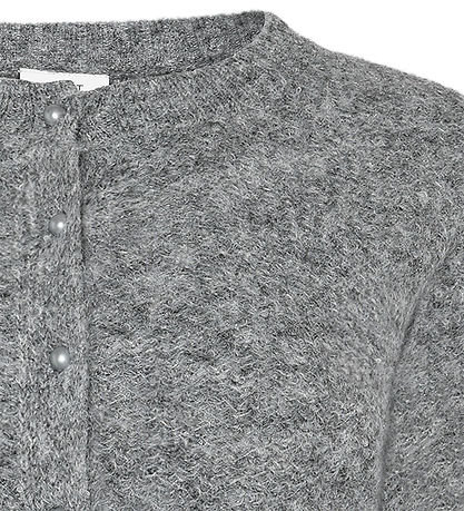 Grunt Cardigan - Strik - GrLins - Dark Grey