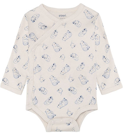 Pippi Baby Body l/æ - 4-pak - Flint Stone
