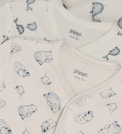 Pippi Baby Natdragter - 2-pak - Flint Stone