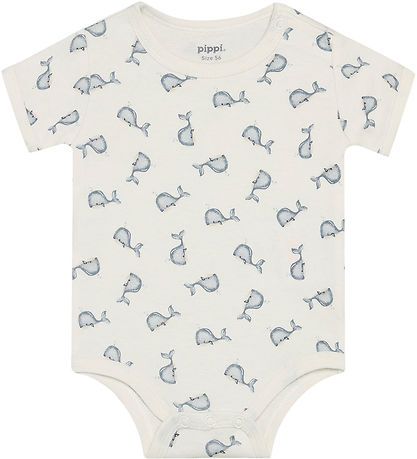 Pippi Baby Body k/æ - 4-pak - Flint Stone