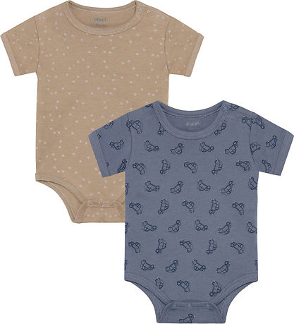 Pippi Baby Body k/æ - 4-pak - Flint Stone