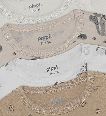 Pippi Baby Body k/æ - 4-pak - Rainy Day