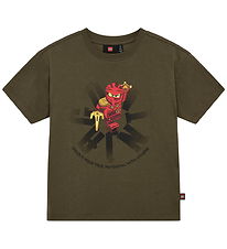 LEGO® Wear Ninjago T-shirt - LwTaffy 609 - Brun