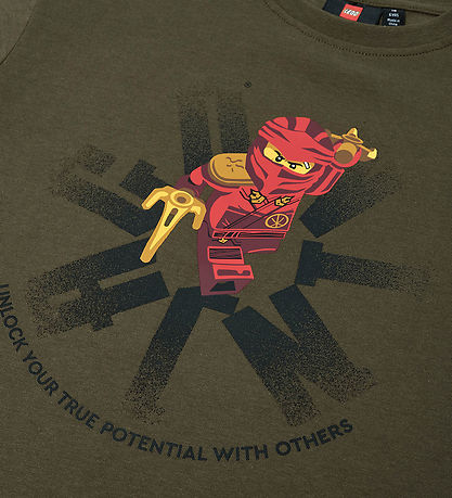 LEGO® Wear Ninjago T-shirt - LwTaffy 609 - Brun