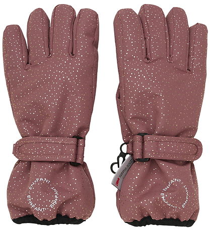 En Fant Handsker - Frosted Almond m. Glud Prikker