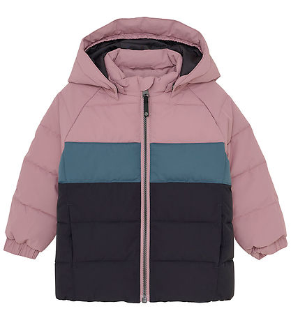 Color Kids Dunjakke - Quilt & Colorbl. - Woodrose