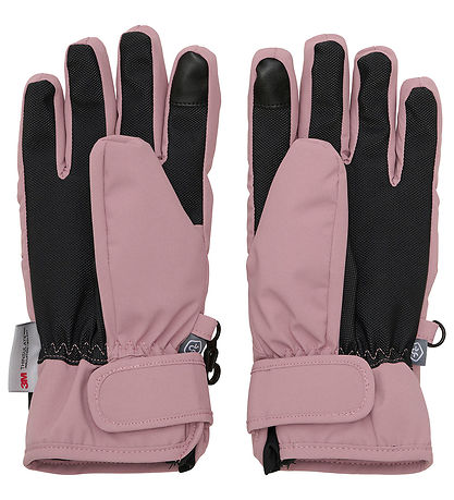 Color Kids Handsker - Waterproof - Woodrose