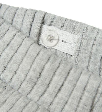 Name it Bukser - Rib - Polyester/Viskose - NkfOlene - Grey Melan