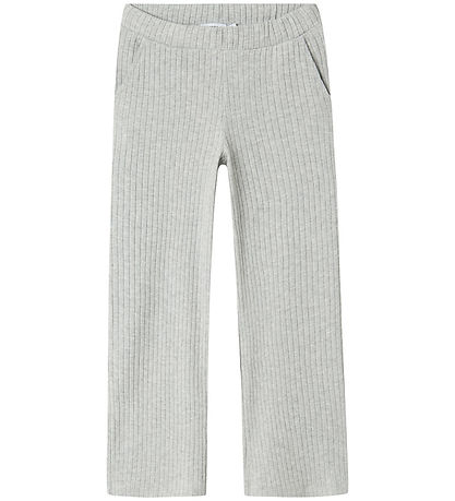Name it Bukser - Rib - Polyester/Viskose - NkfOlene - Grey Melan