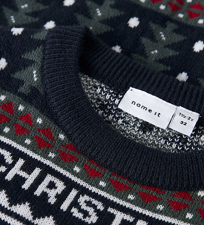 Name it Sweatshirt - NmnRastokka - Strik - Dark Sapphire