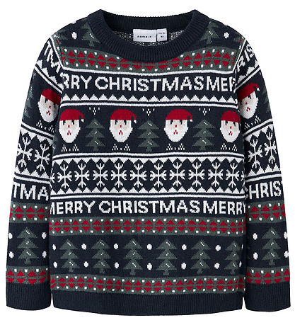 Name it Sweatshirt - NmnRastokka - Strik - Dark Sapphire