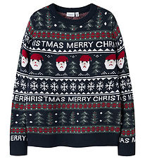 Name it Sweatshirt - NknRastokka - Strik - Dark Sapphire