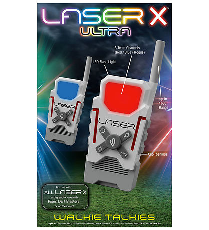 Laser X - Walkie Talkie - 500 m - Hvid/Grå