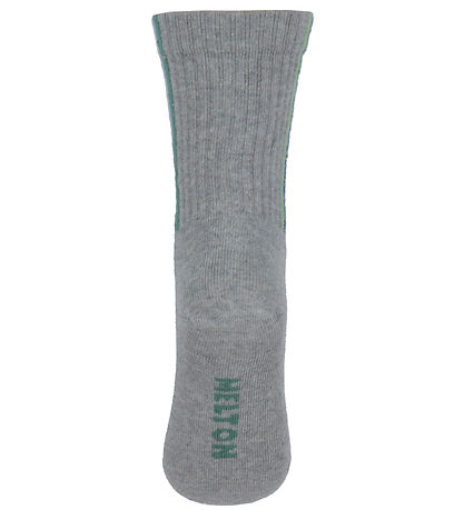 Melton Strømper - Light Grey Melange