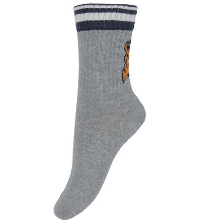 Melton Strømper - Tiger - Light Grey Melange