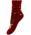 Melton Strømper - Party Reindeer - Sundried Tomato