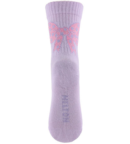 Melton Strømper - Sløjfe - Cloud Lilac