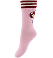 Melton Strømper - Mushroom - Pink Necter