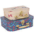 Konges Sløjd Cardboard Suitcase - 2-Pack - Magic Blue