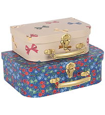 Konges Sløjd Cardboard Suitcase - 2-Pack - Magic Blue