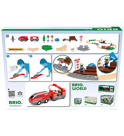 BRIO World Zieh & Rutscheisenbahn-Set