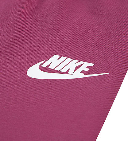 Nike Sweatsæt - Wide Leg - sweet Beet