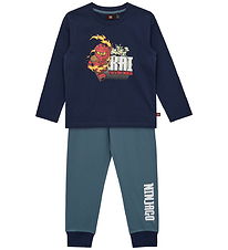 LEGO® Wear Ninjago Nattøj - 2-Delt - LwAgan - Blå