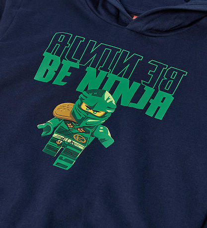LEGO® Wear Ninjago Hættetrøje - LwSaku - Mørkeblå