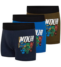 LEGO® Wear Ninjago Boxershorts - 3-pak - LwAgan - Blå - Grøn