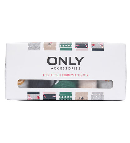 Kids Only Strømper - 5-pak - KogChristmas - Light Grey Melange/S
