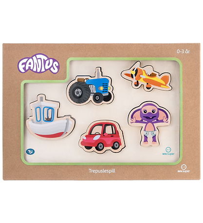 Fantorangen & Fantus Jigsaw Puzzle - Wood - Vehicles