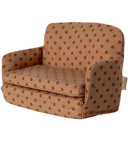 Maileg Miniature Sofa - Mus - Rosa m. Prikker