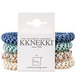 Kknekki Elastikker - 4-pak - Blå/Grøn/Creme