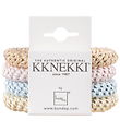 Kknekki Elastikker - 4-pak - Blå/Creme/Rosa/Guld