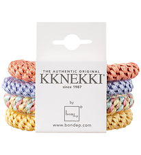 Kknekki Elastikker - 4-pak - Lilla/Orange/Gul
