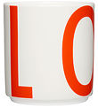 Design Letters Kop - XL Vintage ABC - Love - Cherry Tomato
