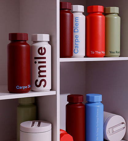 Design Letters Termoflaske 500 ml - Smile - Pastel Beige