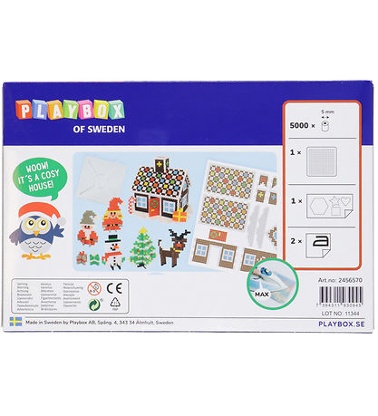 Playbox Perlesæt - 5000 stk. Honningkagehus