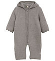 Huttelihut Køredragt - Uldfleece - Medium Grey Melange m. Ører