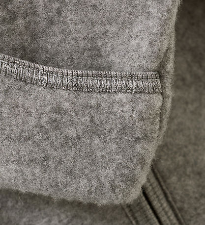 Huttelihut Køredragt - Uldfleece - Medium Grey Melange m. Ører