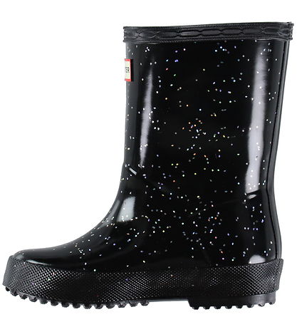 Hunter Gummistøvler - Kids First Giant Glitter - Sort